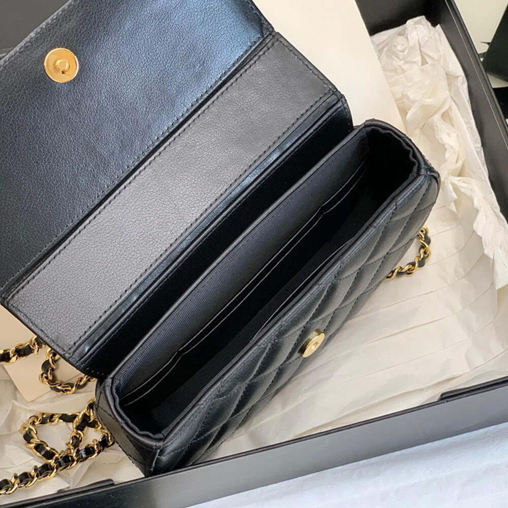 Ch*el mini flap with handle(high-end grade)