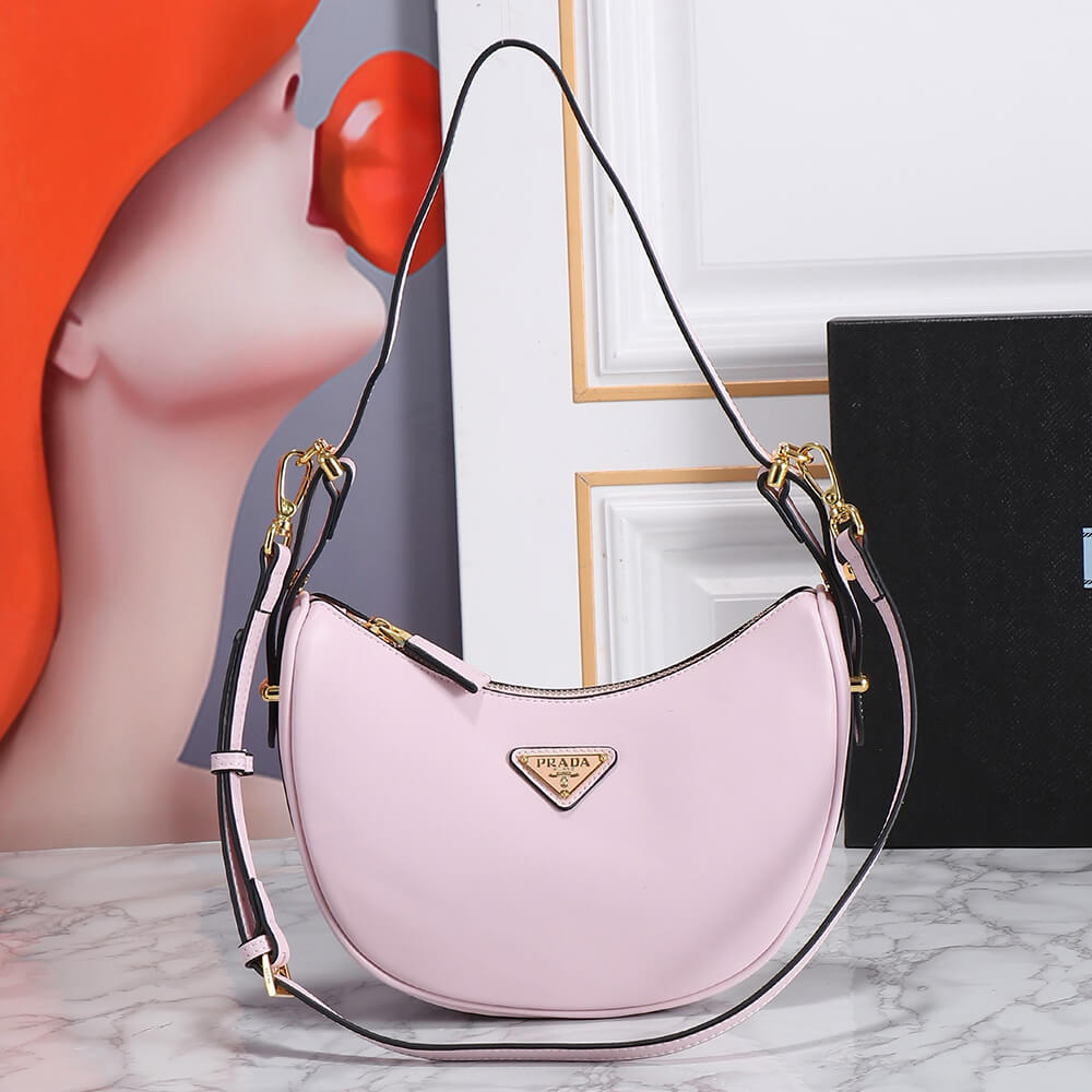Pra*a arque leather shoulder bag