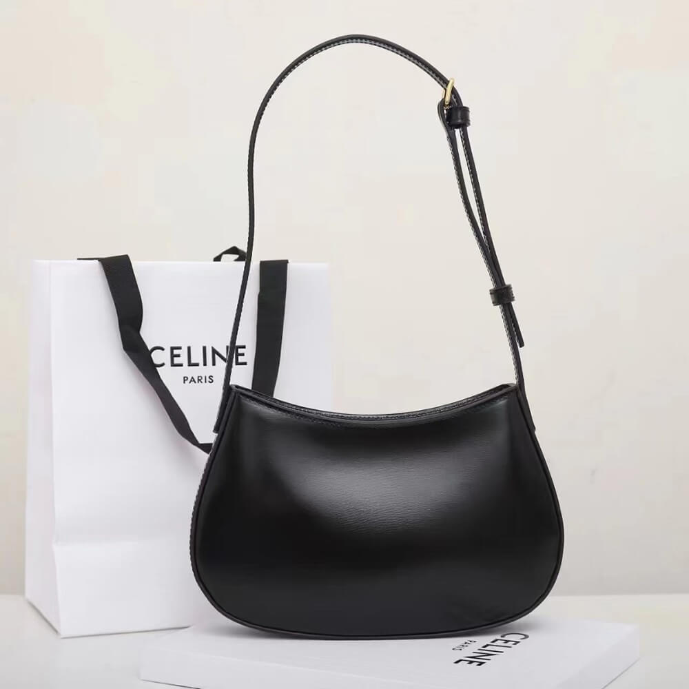 Ce**e medium tilly bag in shiny calfskin