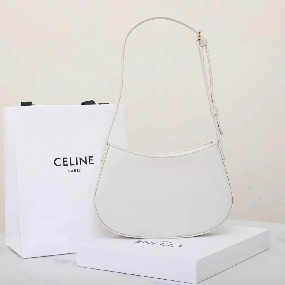 Ce**e medium tilly bag in shiny calfskin