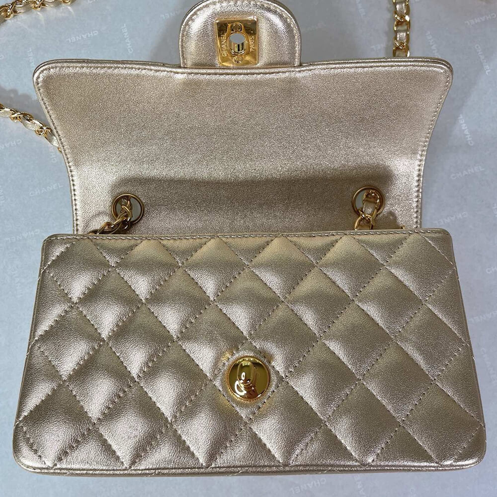 Ch*el mini flap bag(high-end grade)