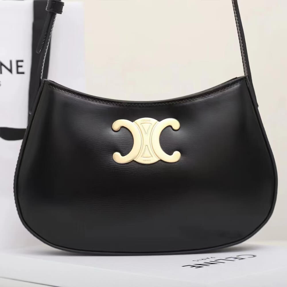 Ce**e medium tilly bag in shiny calfskin