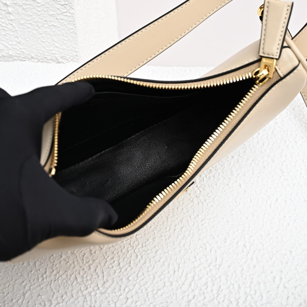 Pra*a arque leather shoulder bag