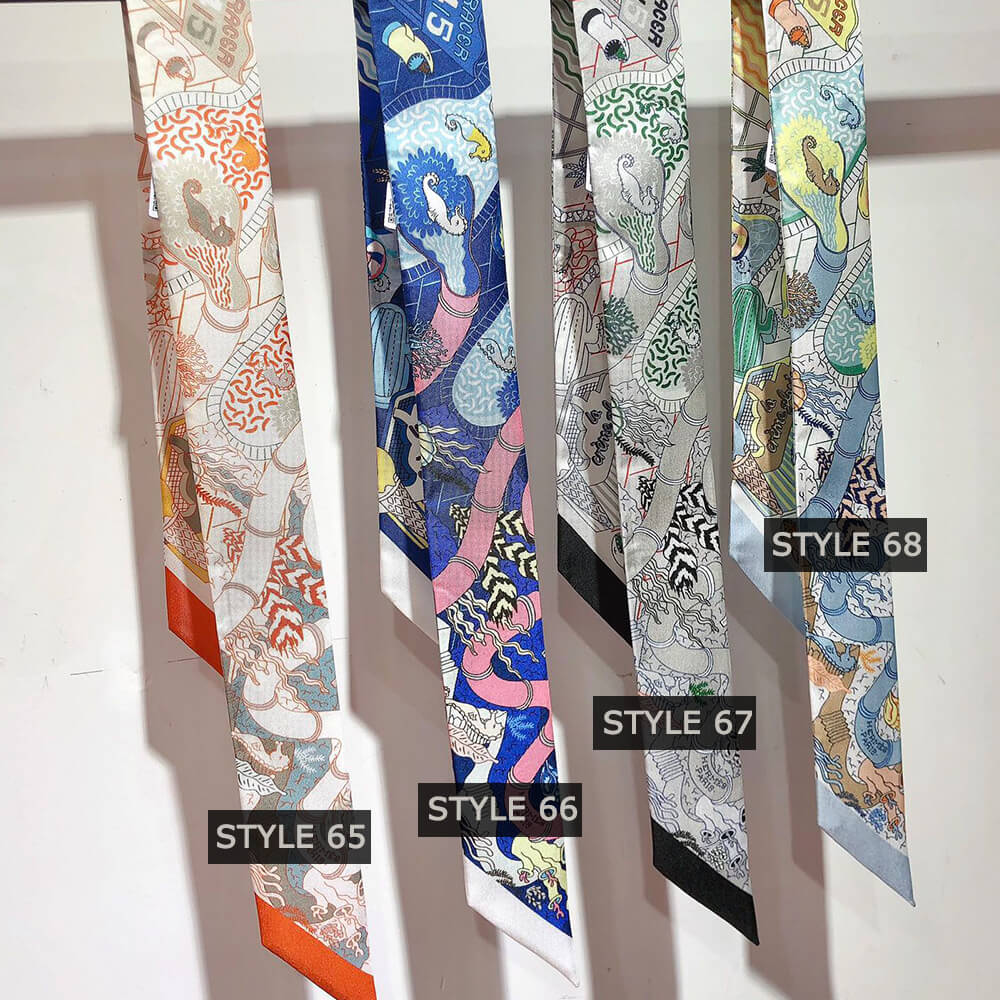 H**mes twilly scarves(style 49 – 72)