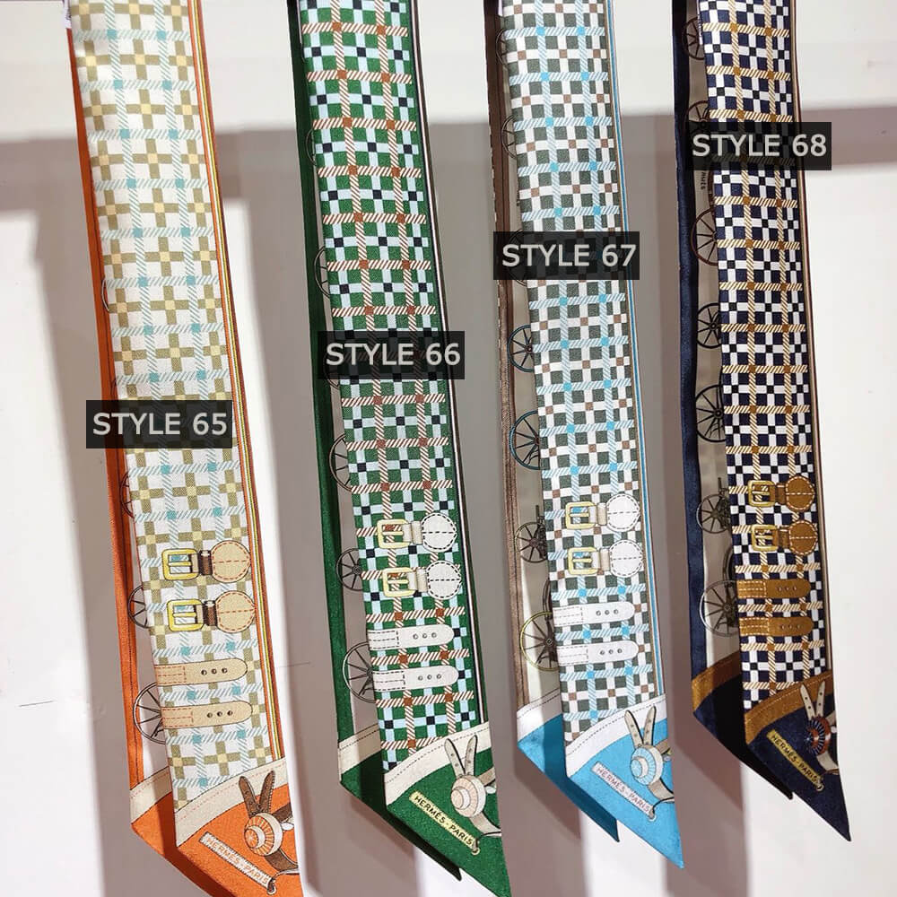 H**mes twilly scarves(style 49 – 72)