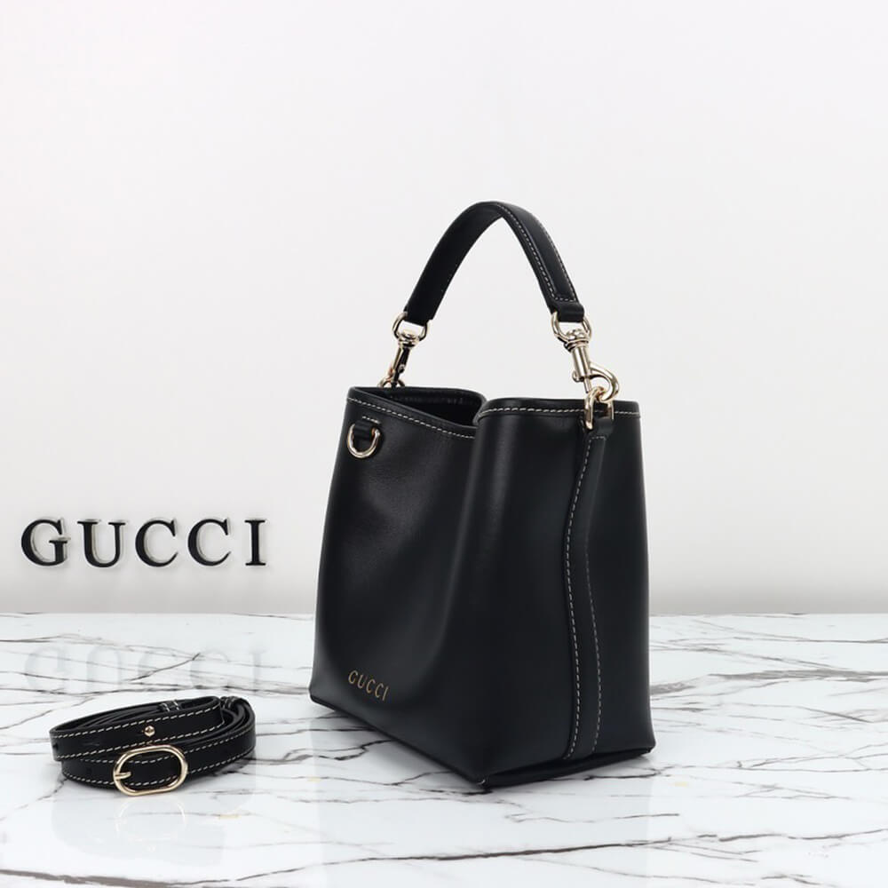 GG Emblem mini bucket bag