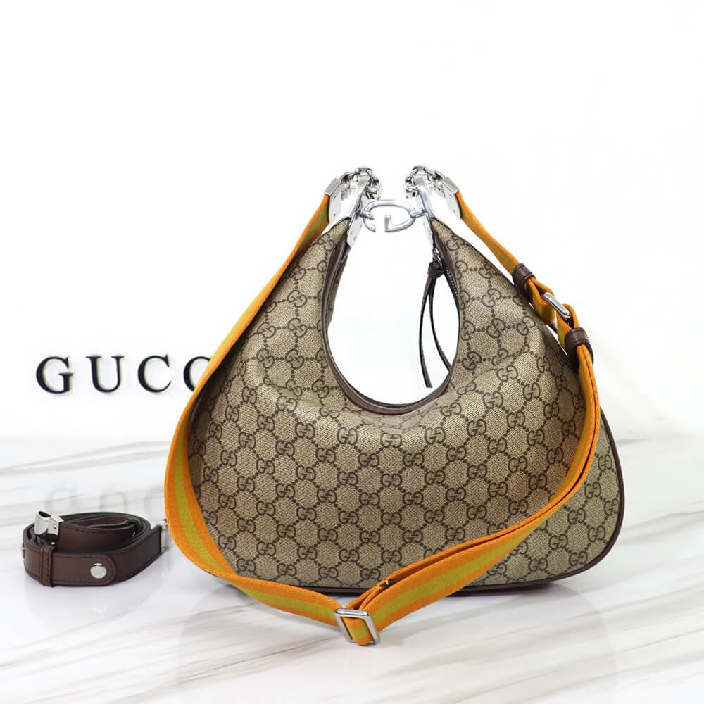 G*u*i attache large shoulder bag