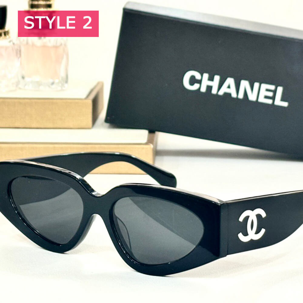 Ch*el cat eye sunglasses