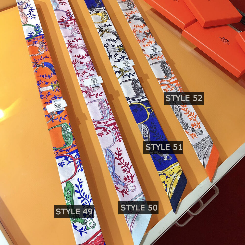 H**mes twilly scarves(style 49 – 72)