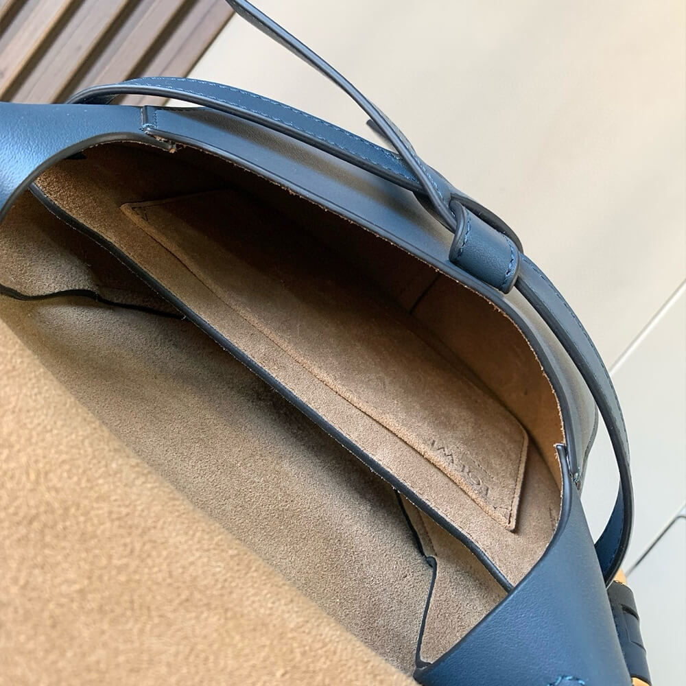 Loewe Small Gate bag in soft calfskin and jacquard