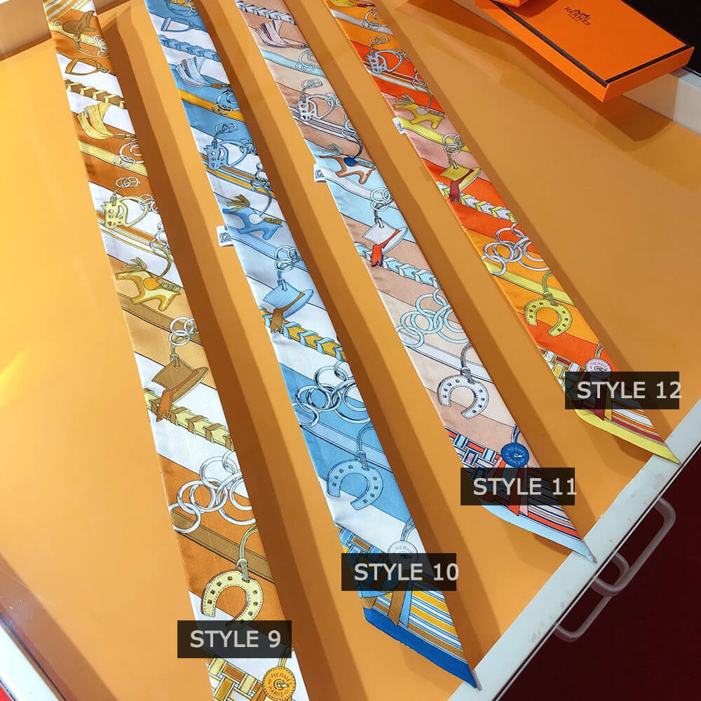 H**mes twilly scarves(24 styles)
