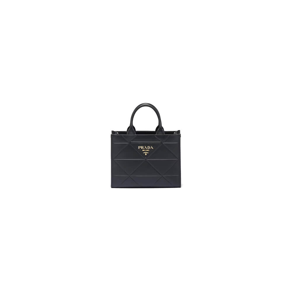 Pra*a small leather Pra*a symbole bag with topstitching