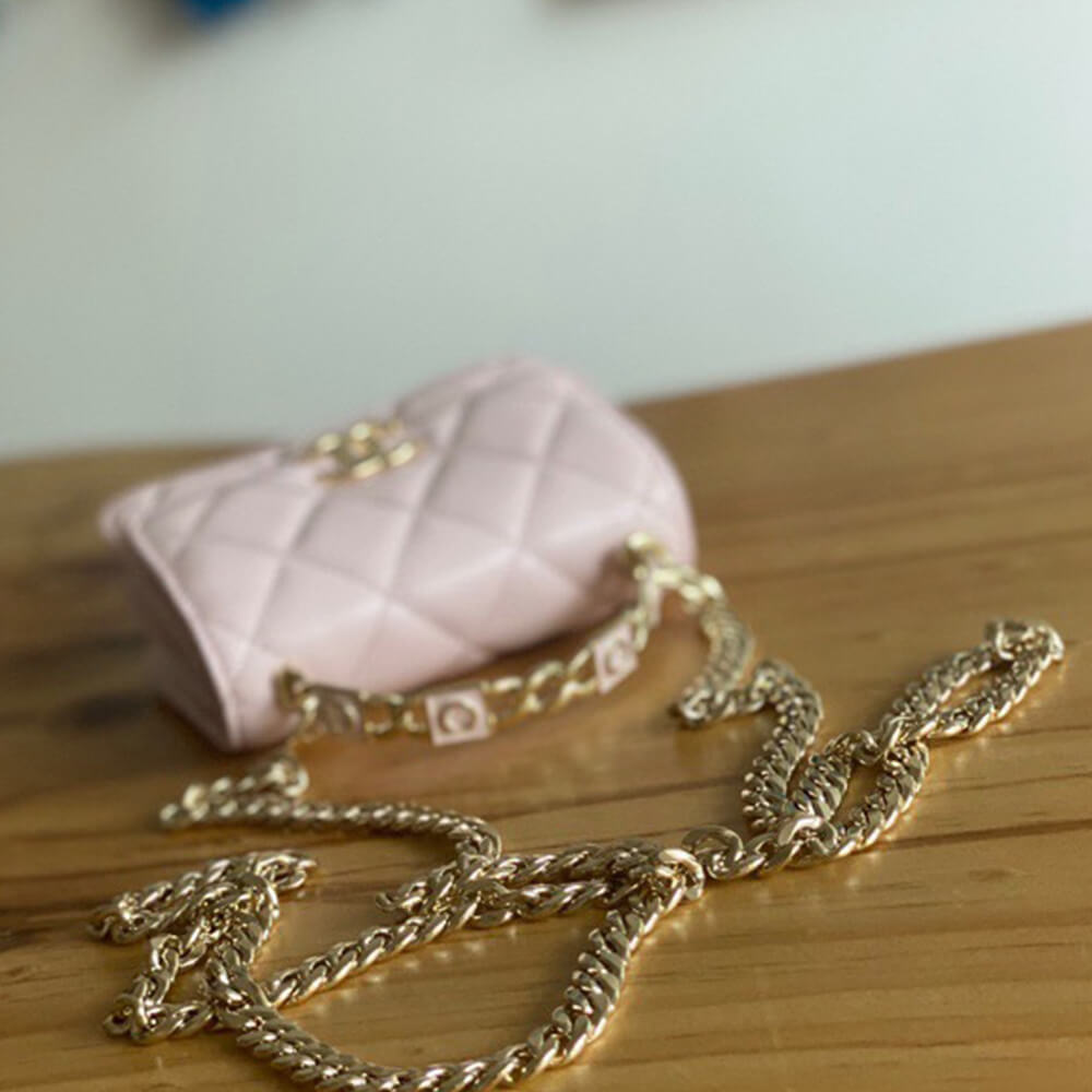 Ch*el mini flap with top handle(high-end grade)