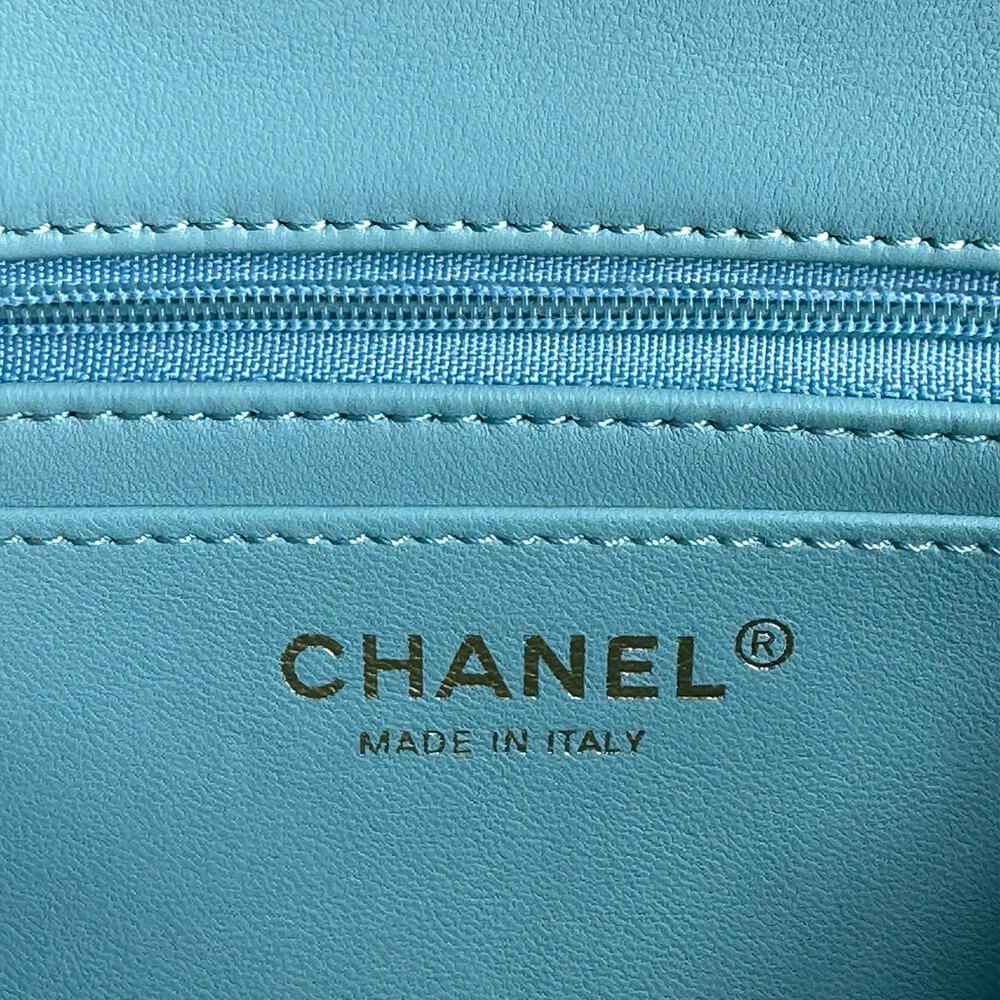 Ch*el mini classic handbag with top handle