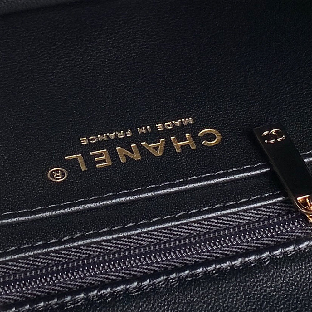 Ch*el mini classic handbag with top handle