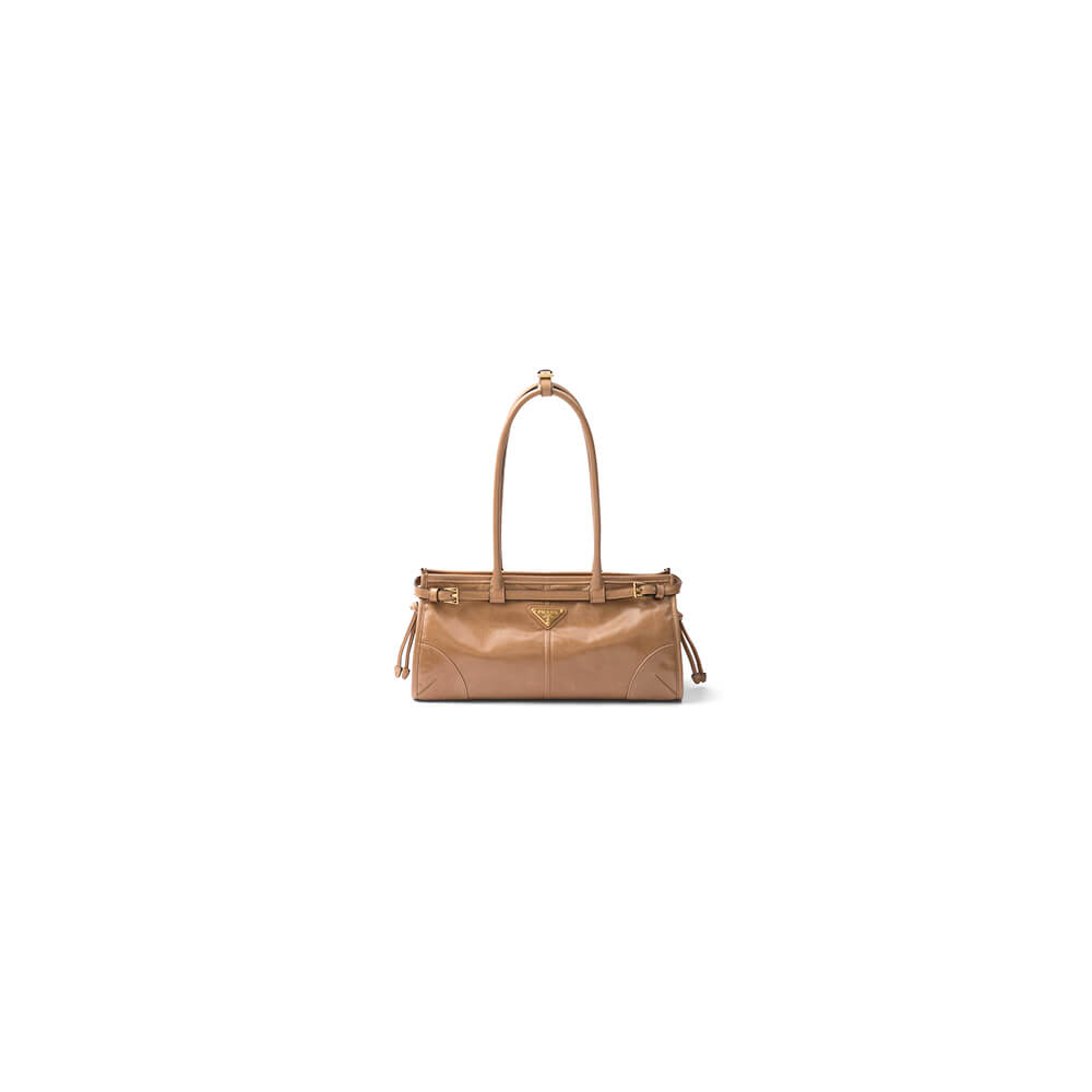 Pra*a medium leather handbag(high-end grade)