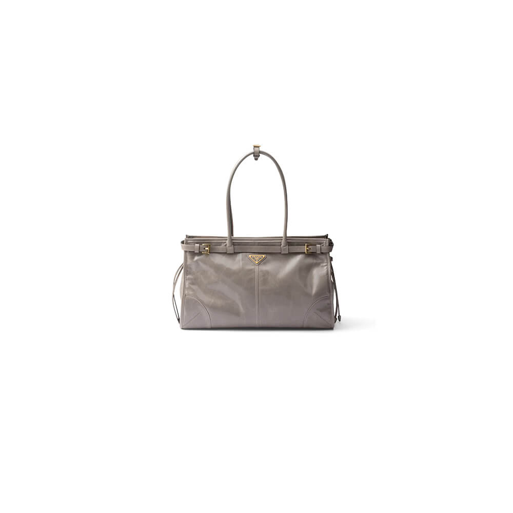 Pra*a large leather handbag(high-end grade)