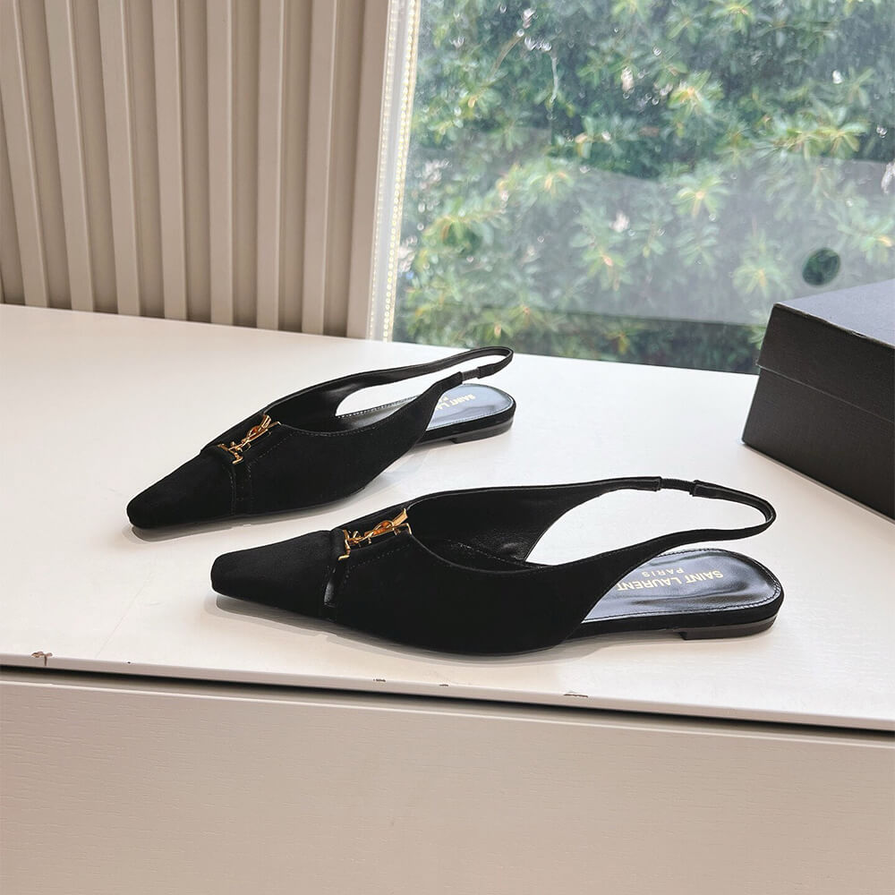 YSL Pointed Toe Slingback
