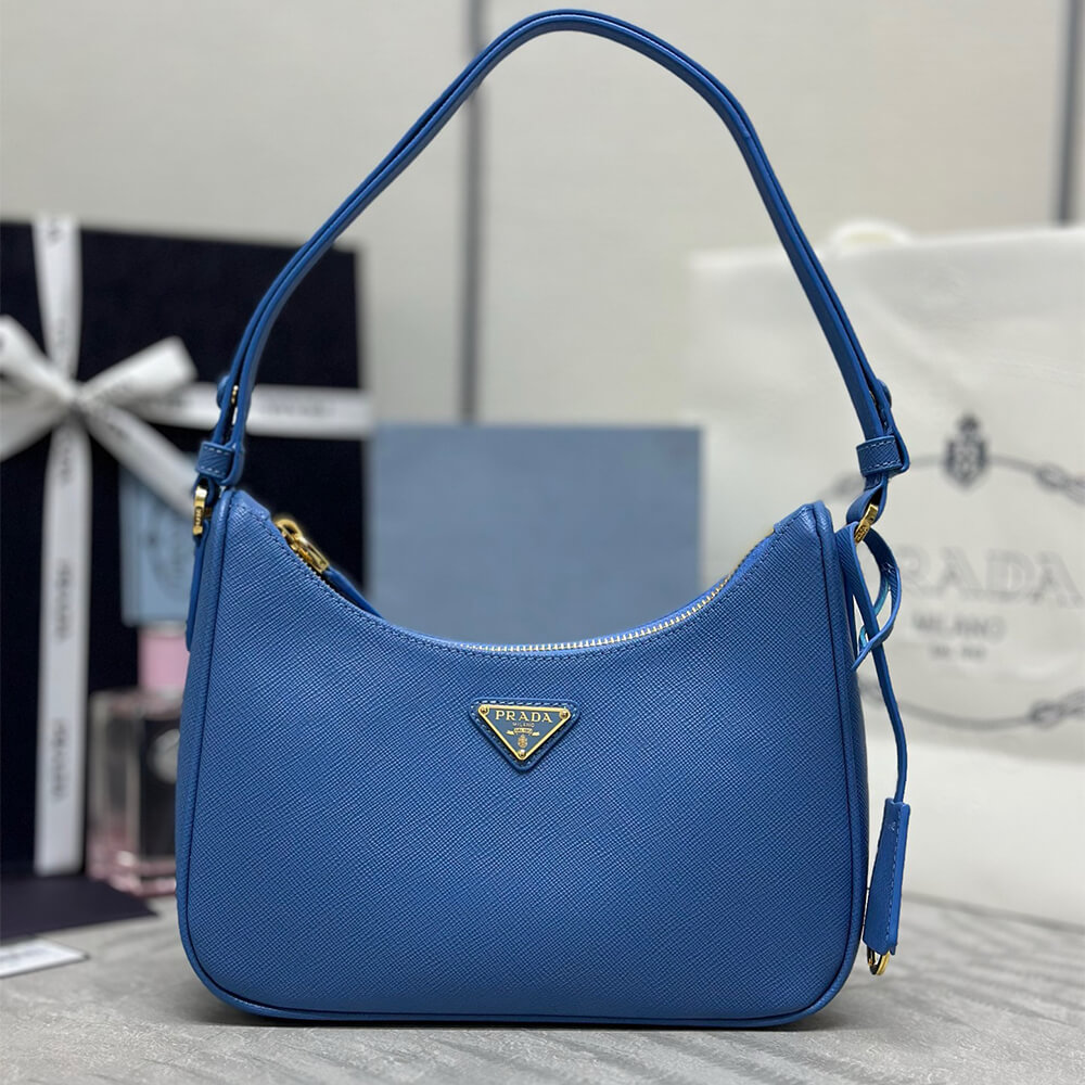 Pra*a re-edition saffiano leather mini bag