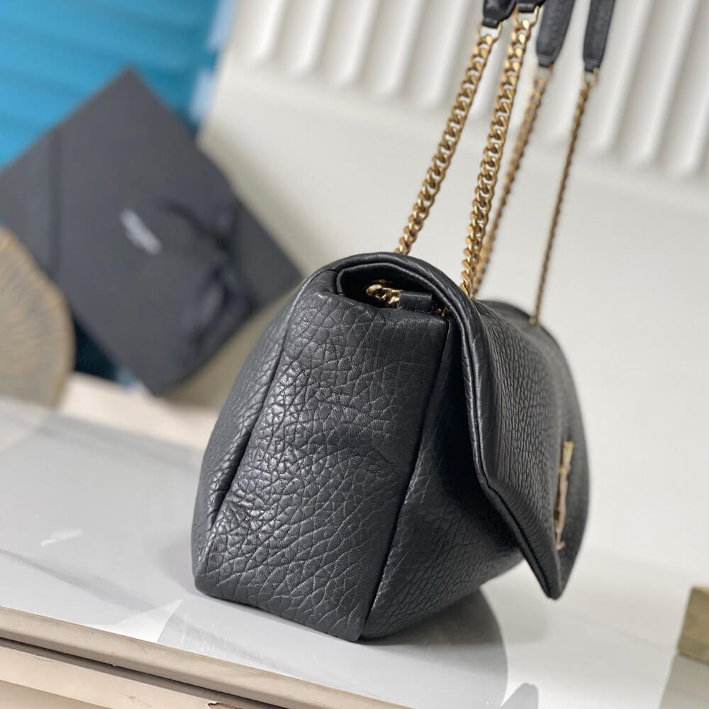 YSL Calypso large in grained lambskin