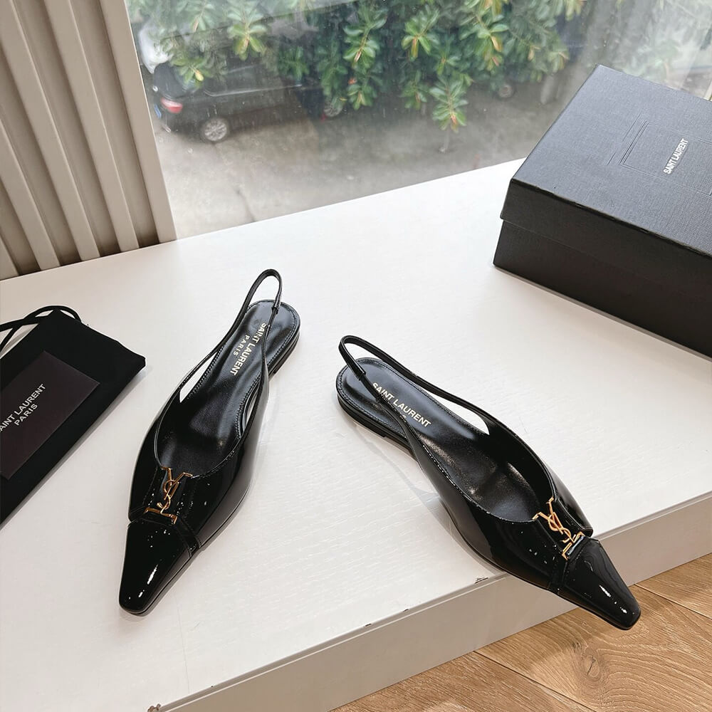 YSL Pointed Toe Slingback
