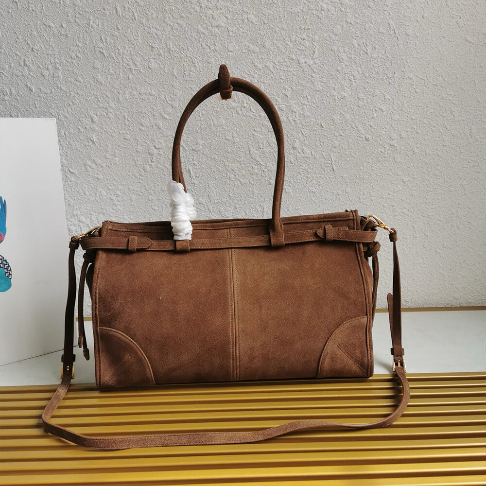 Pra*a large leather handbag(high-end grade)