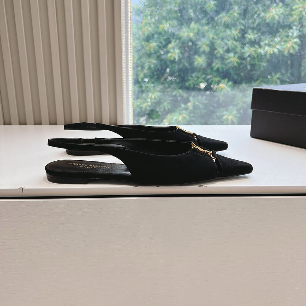 YSL Pointed Toe Slingback