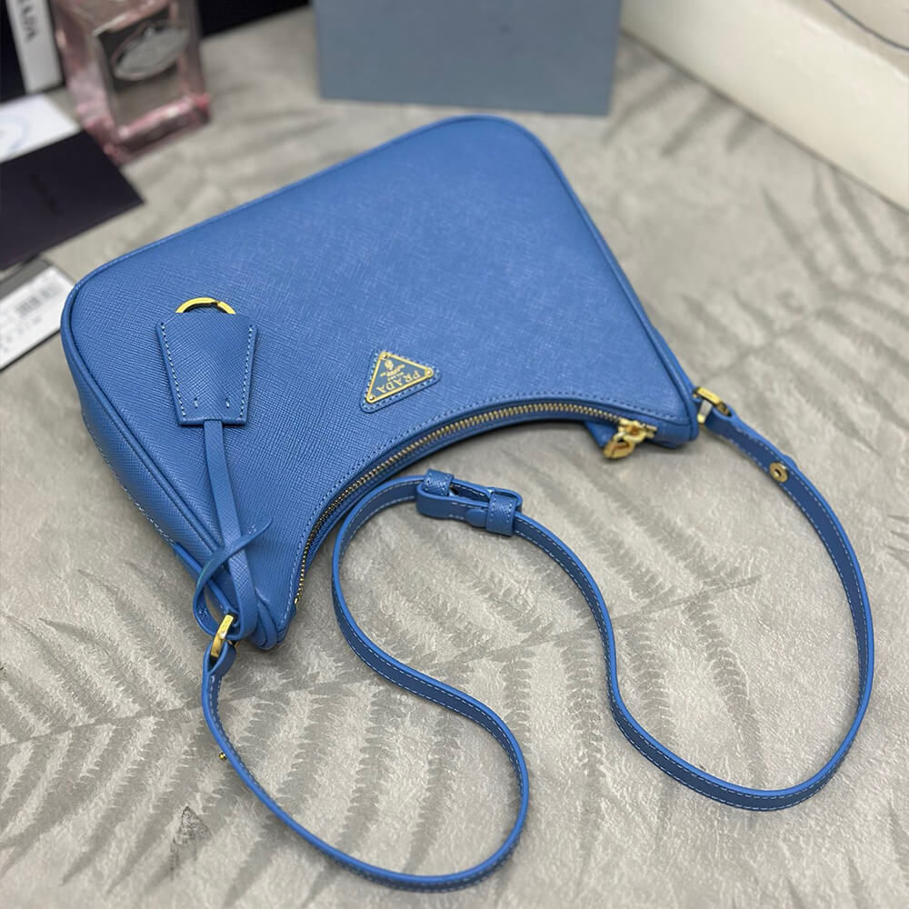 Pra*a re-edition saffiano leather mini bag