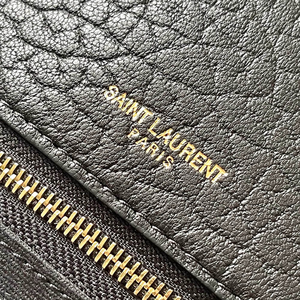 YSL Calypso large in grained lambskin