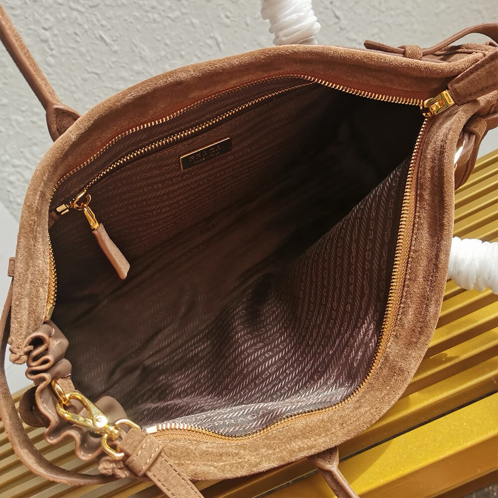 Pra*a large leather handbag(high-end grade)