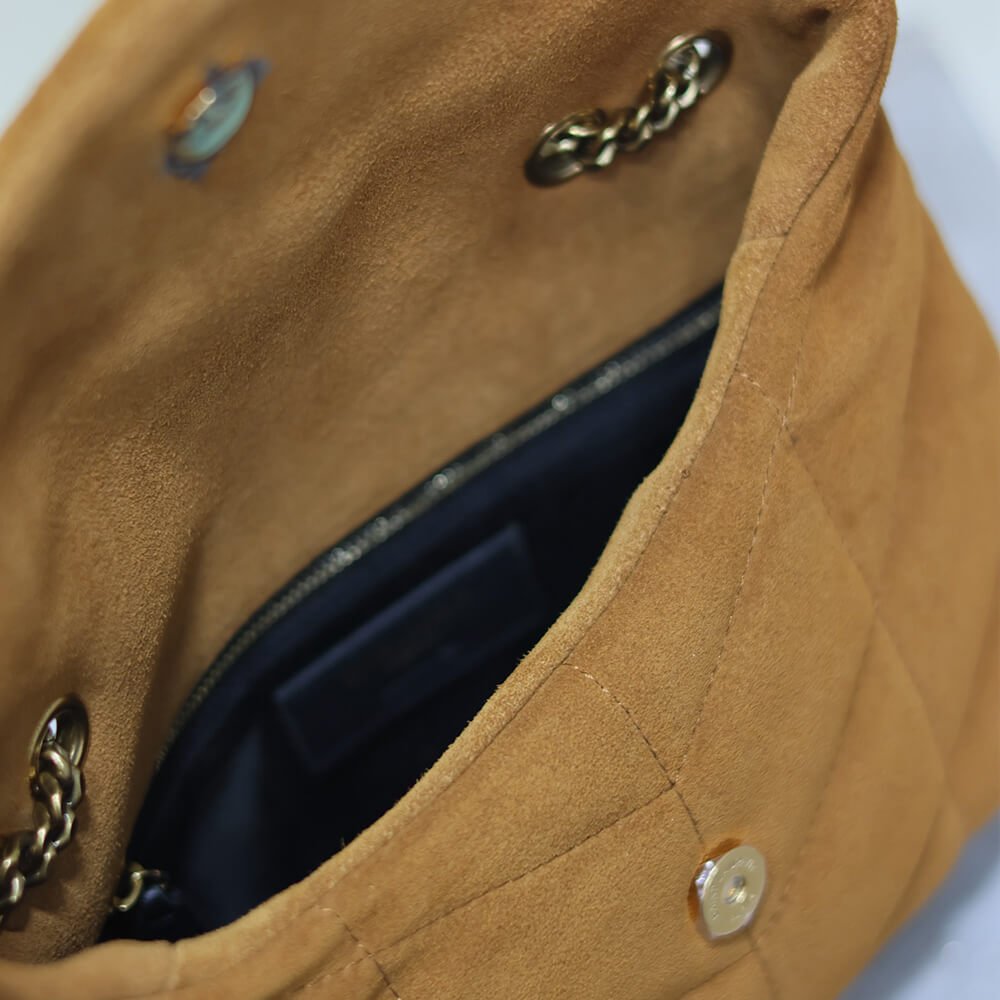 YSL Toy Puffer in suede