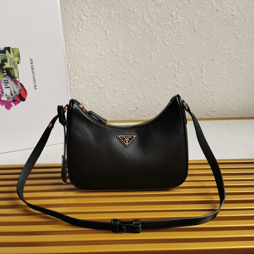 Pra*a re-edition saffiano leather mini bag