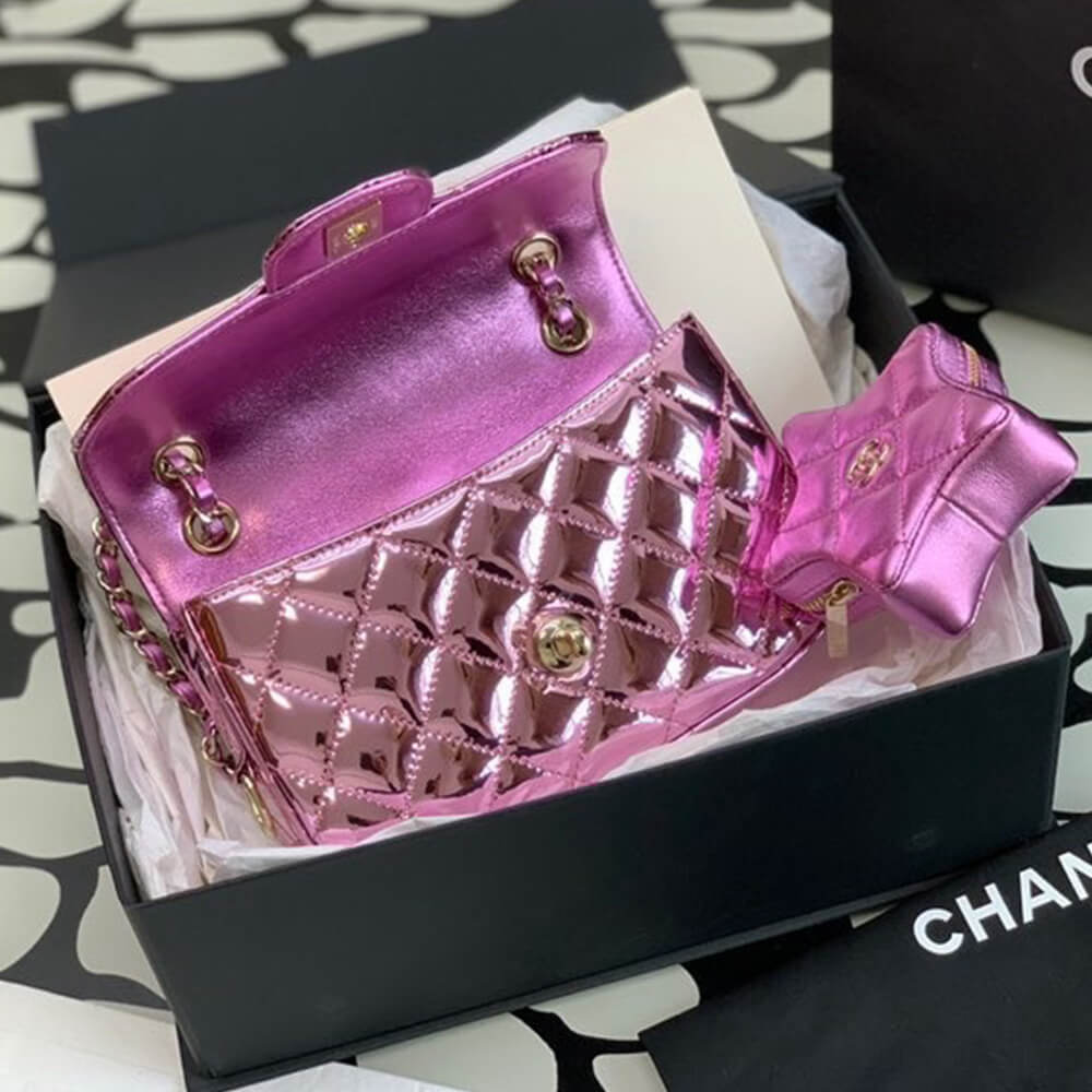 Ch*el mini flap bag(high-end grade)