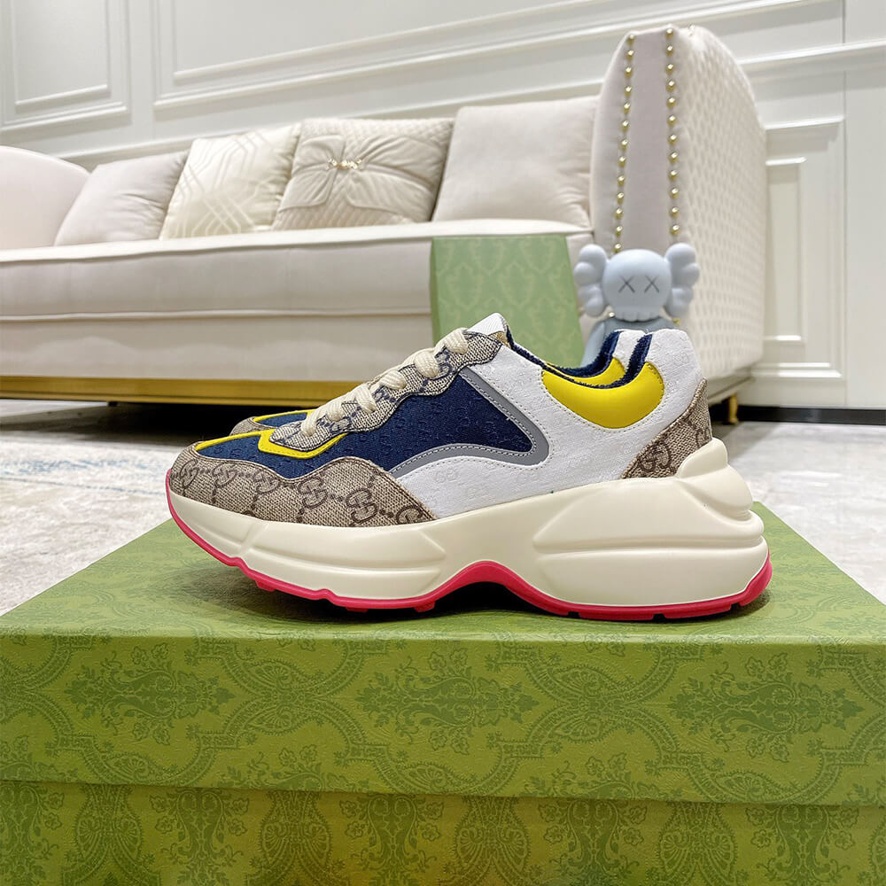 g*u*i multicolor gg S*p*e rhyton sneaker