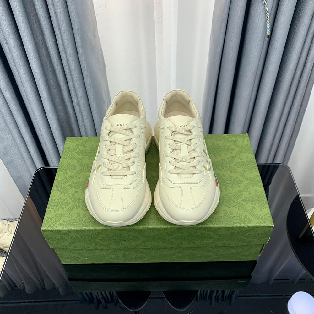 rhyton sneaker with G*u*i logo