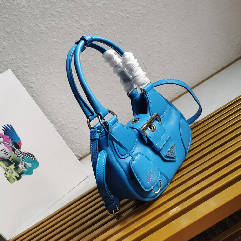 Pra*a moon padded nappa-leather bag