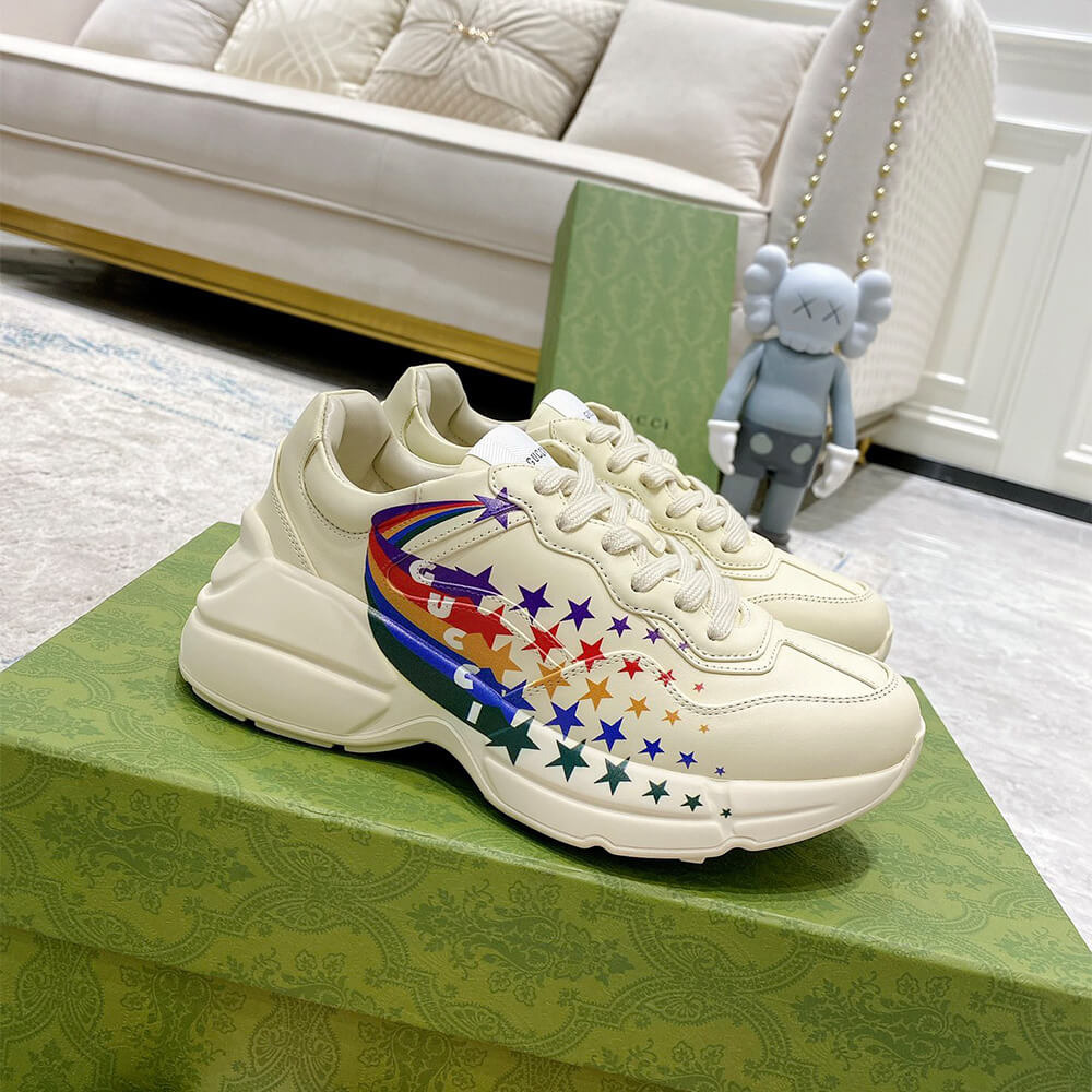 G*u*i rainbow star rhyton sneaker