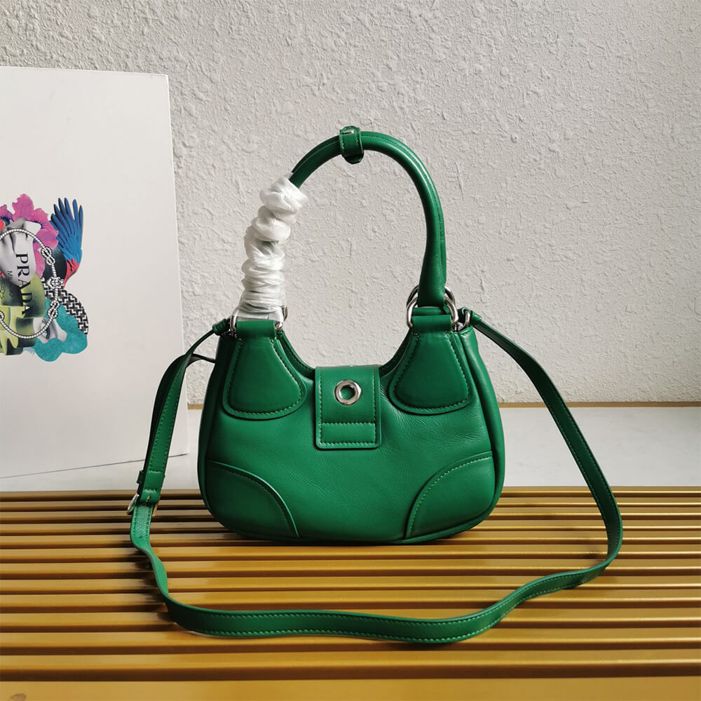 Pra*a moon padded nappa-leather bag