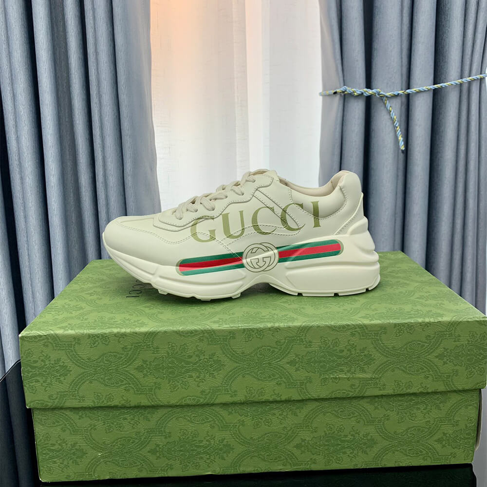 rhyton sneaker with G*u*i logo
