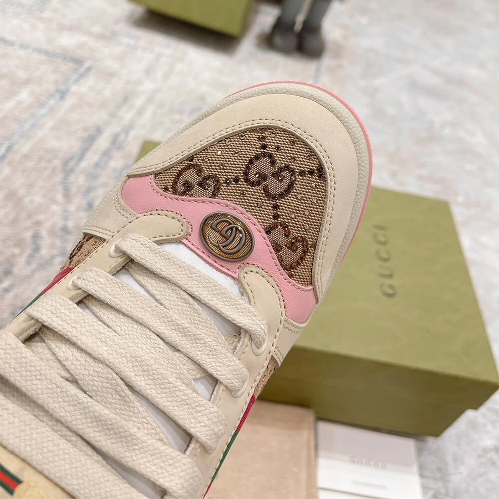 G*u*i women’s screener sneaker with crystals