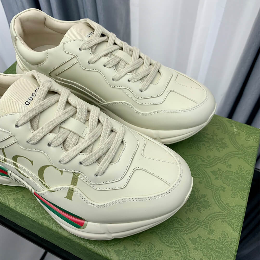 rhyton sneaker with G*u*i logo