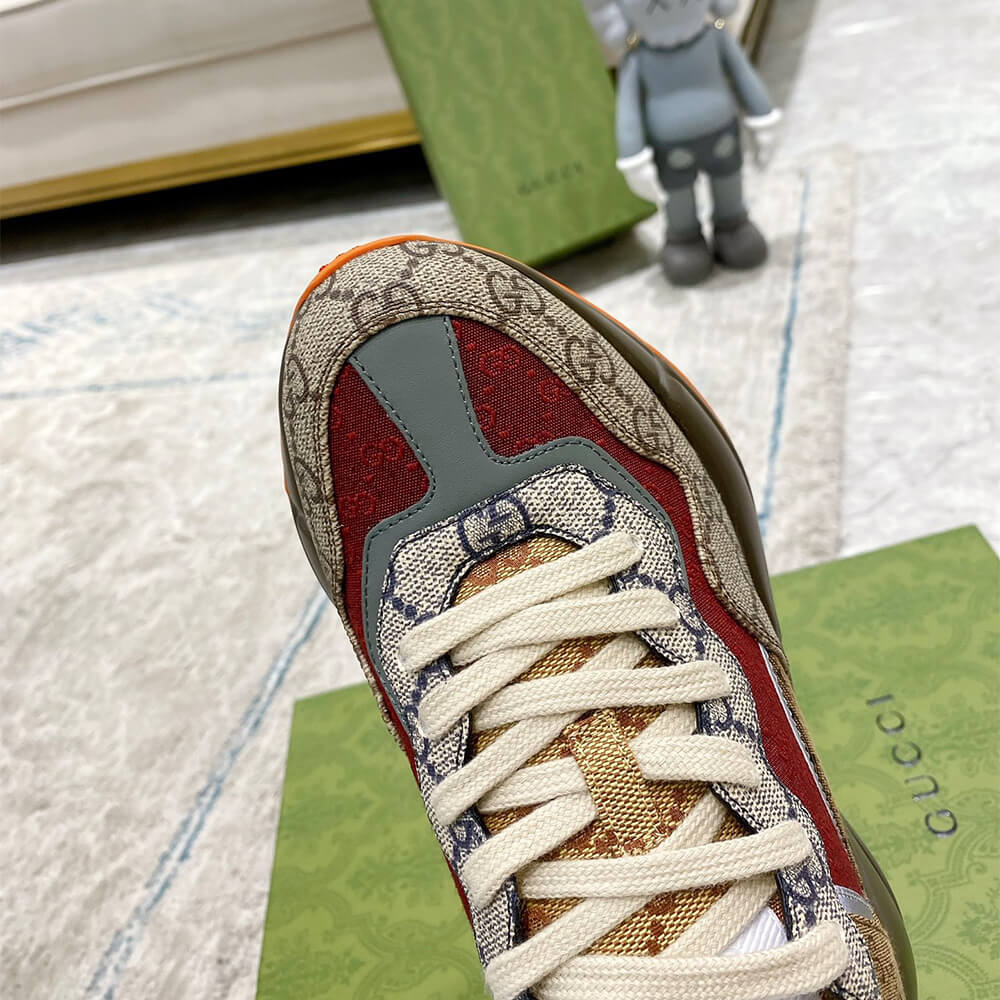 g*u*i multicolor gg S*p*e rhyton sneaker