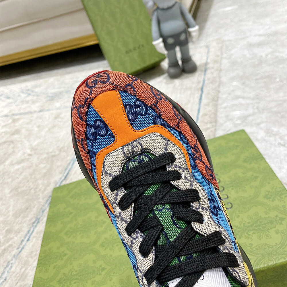 g*u*i multicolor gg S*p*e rhyton sneaker