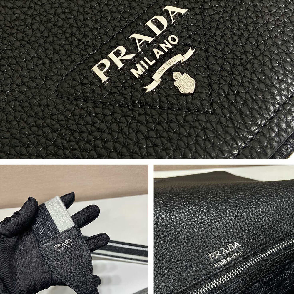 Pra*a leather shoulder bag(high-end grade)