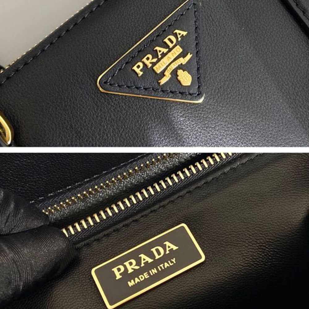 Pra*a new medium Pra*a galleria saffiano leather bag(high-end grade)